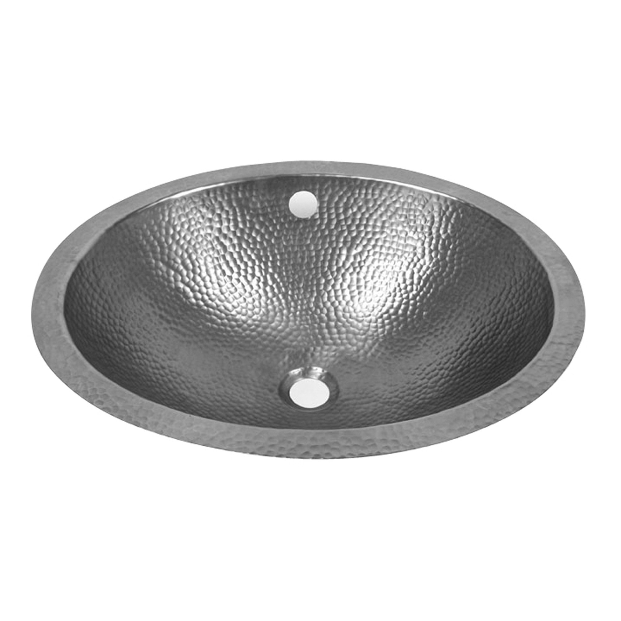 Barclay Florian Metal Oval Undermount Bathroom Sink With Overflow Metal Oval Undermount Bathroom Sink