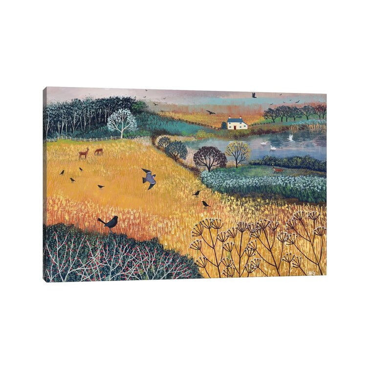ClassicLiving Harvest Home by Jo Grundy - Wrapped Canvas Graphic Art ...