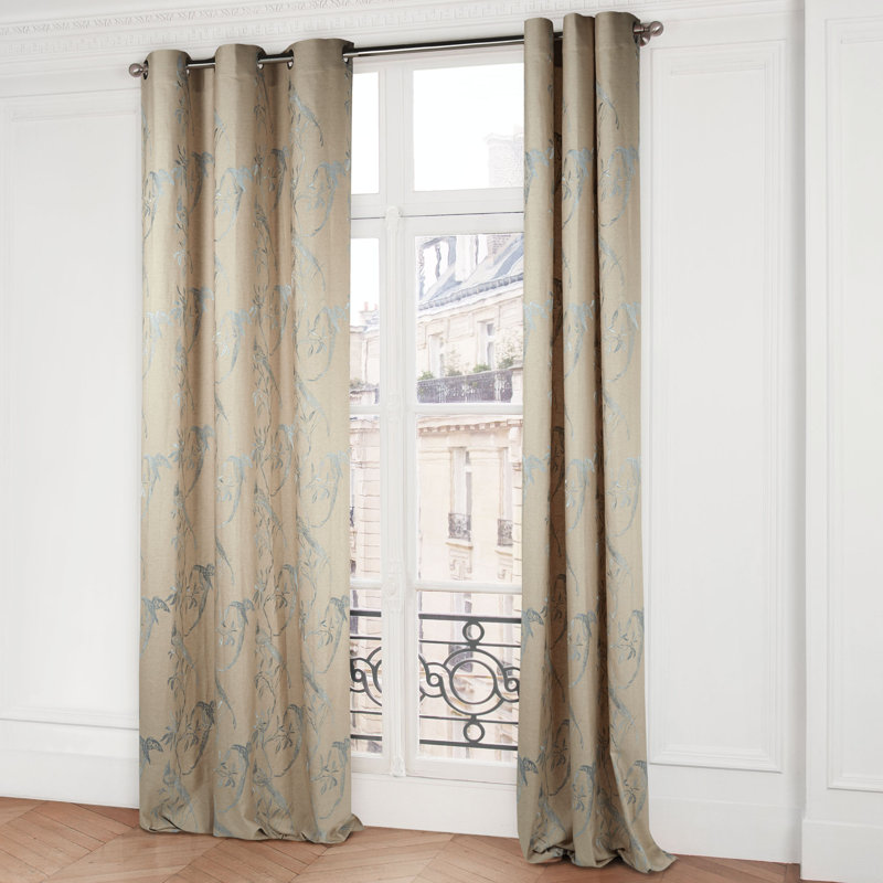 Madura Songbird Wildlife Room Darkening Grommet Single Curtain Panel Wayfair