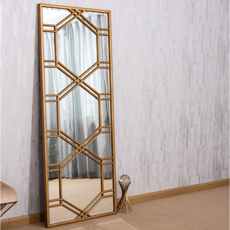 Mercer41 Oaklynn Glam Beveled Full Length Mirror Wayfair