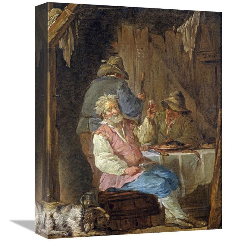East Urban Home An Old Man Smoking Graphic Art Print On Canvas