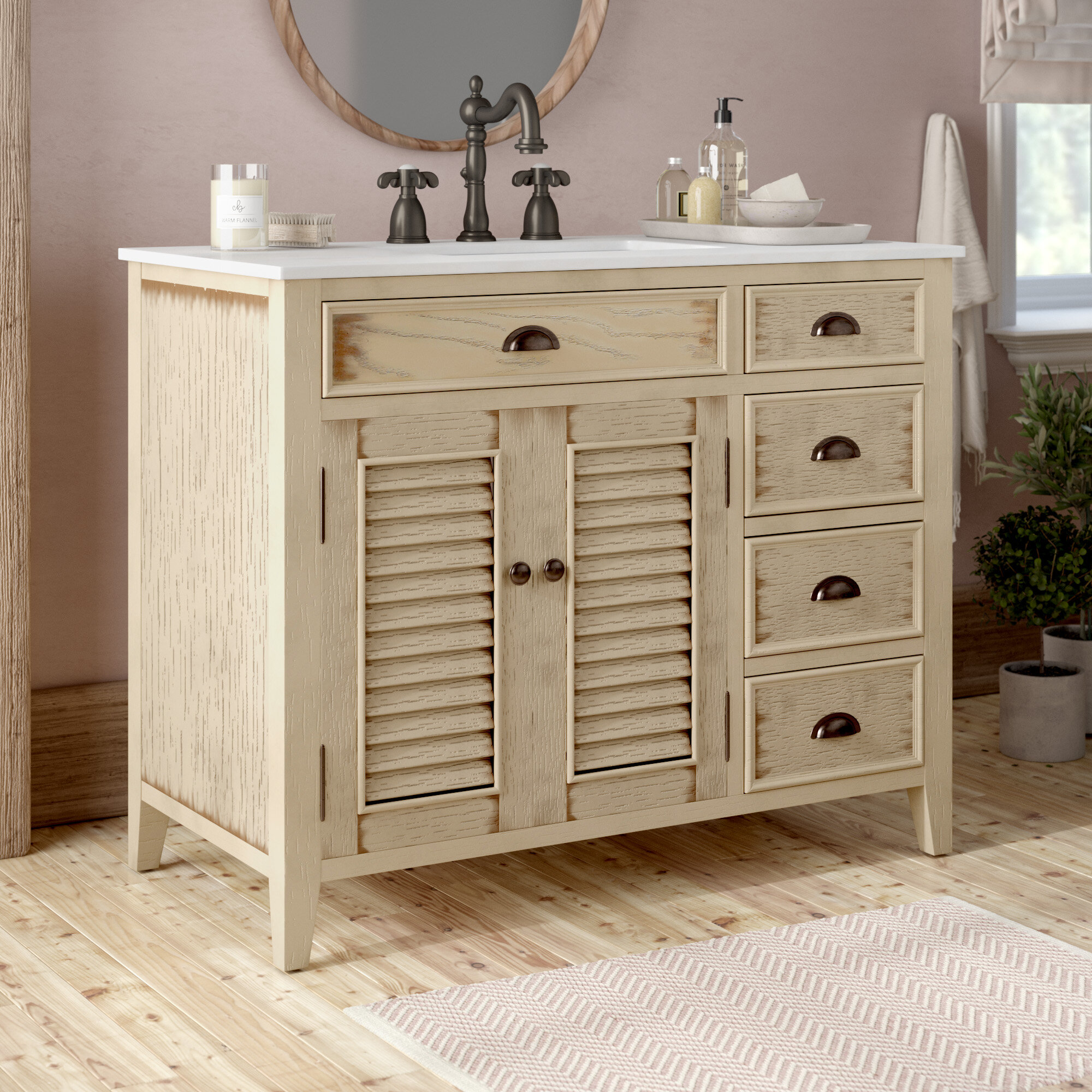 Lark Manor Ayala 42 Single Bathroom Vanity Set Reviews Wayfair