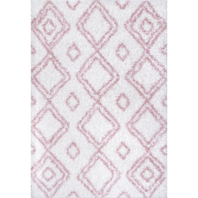 Parmelee Geometric Pink Area Rug