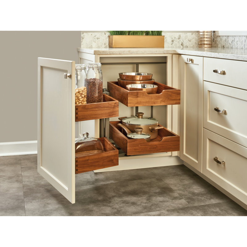 Rev A Shelf Blind Corner Cabinet Organizer Pull Out Pantry Wayfair
