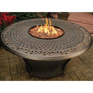 Charleston Aluminum Gas Fire Pit Table