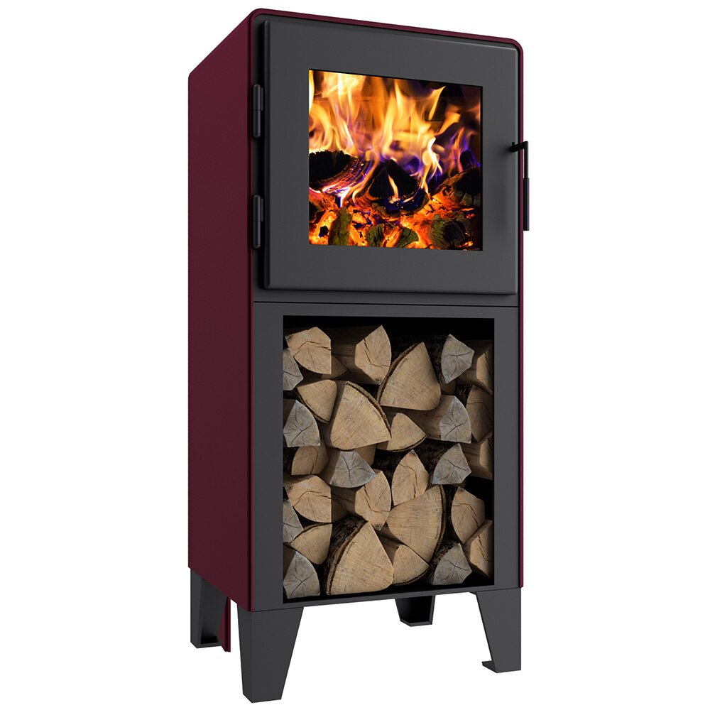 Latitude Run Aksah 1500 Sq Ft Direct Vent Wood Stove Wayfair