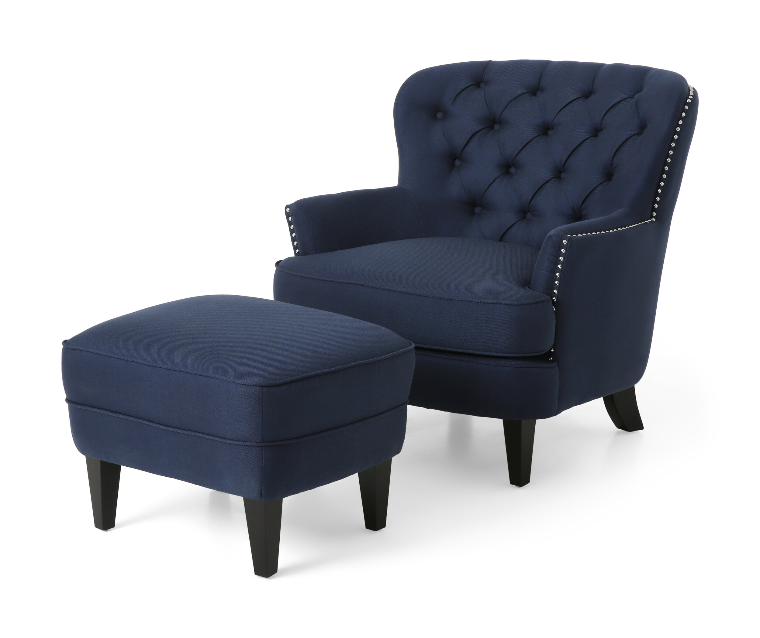 wayfair armchair and footstool