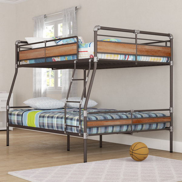 l shaped bunk beds full over queen