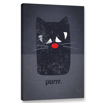 Click Wall Art Realistic Hipster Cat Graphic Art Print On Wood Wayfair