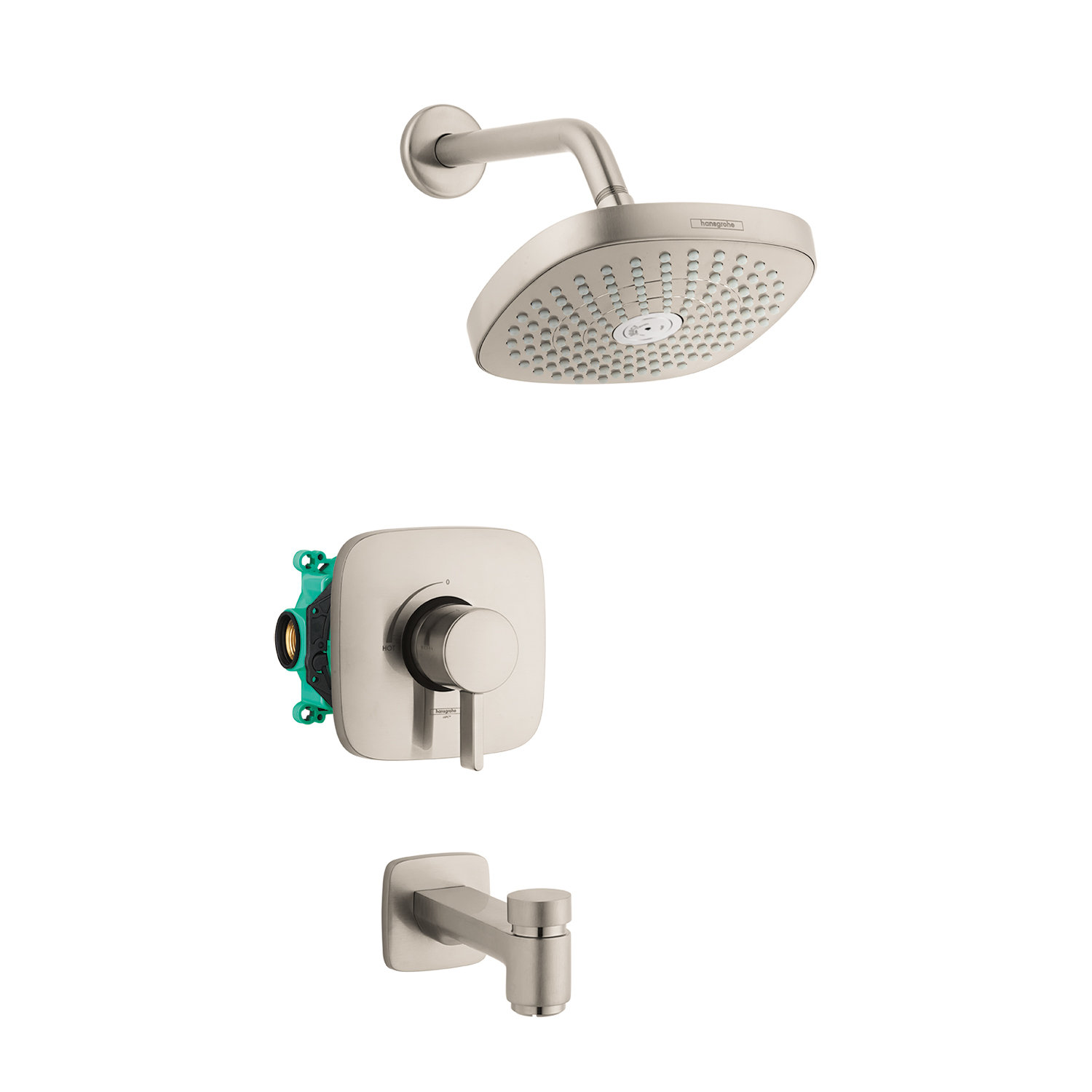 Hansgrohe Croma Select E PressureBalanced Tub and Shower Faucet with