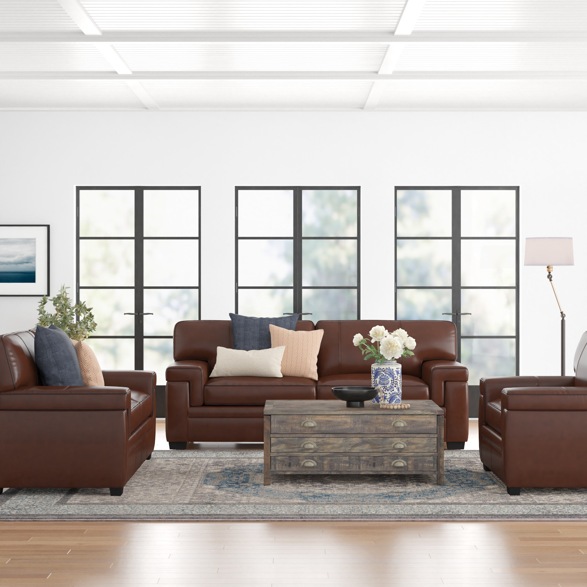 Three Posts Cabott 3 Piece Living Room Set Wayfair