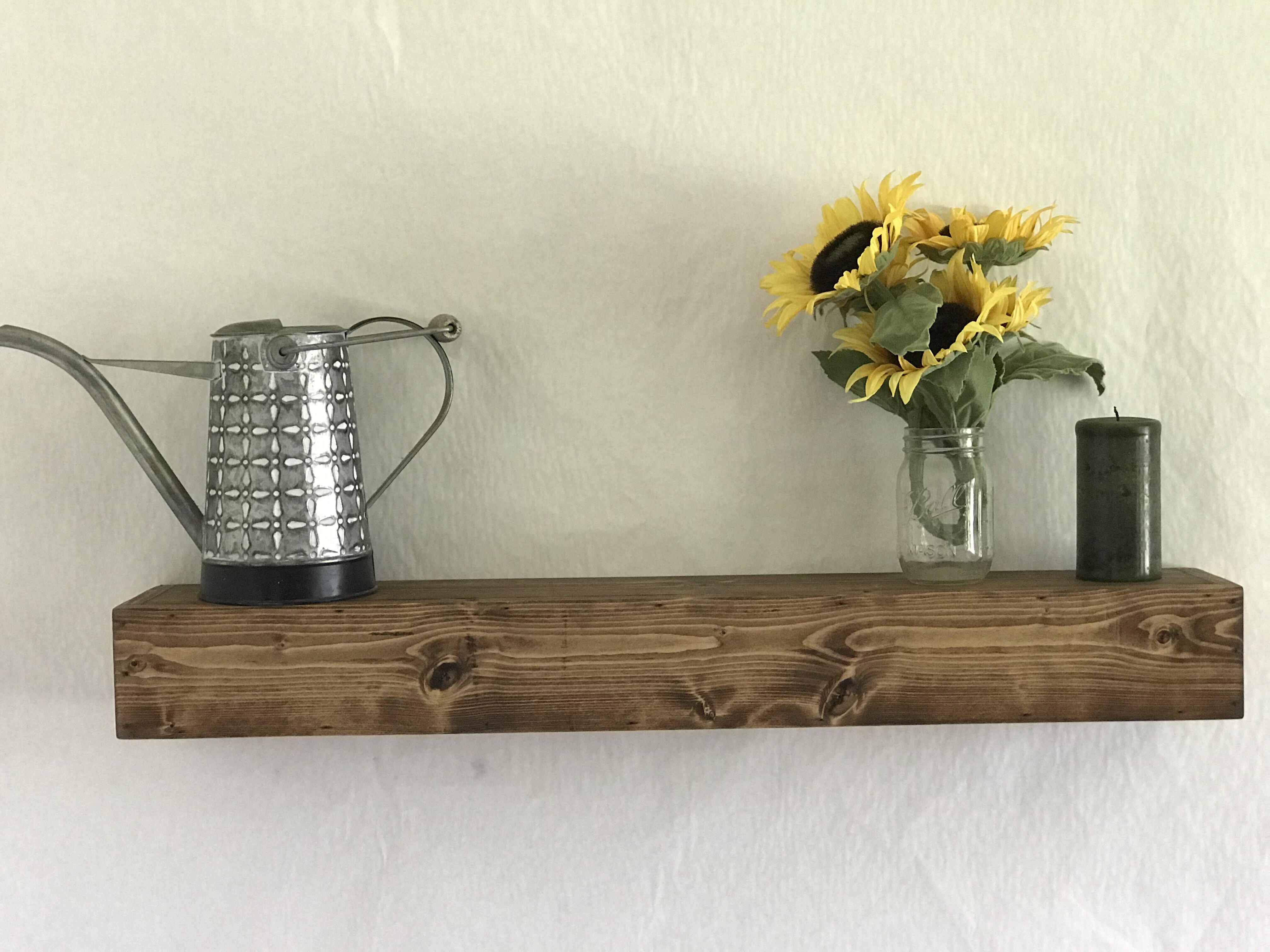 Rustic Shelf Provincial Floating Shelves Any Length Wall Shelves