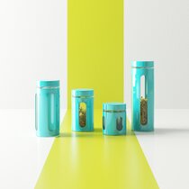 Custom lime green kitchen canisters Wayfair Green Kitchen Canisters Jars You Ll Love In 2021
