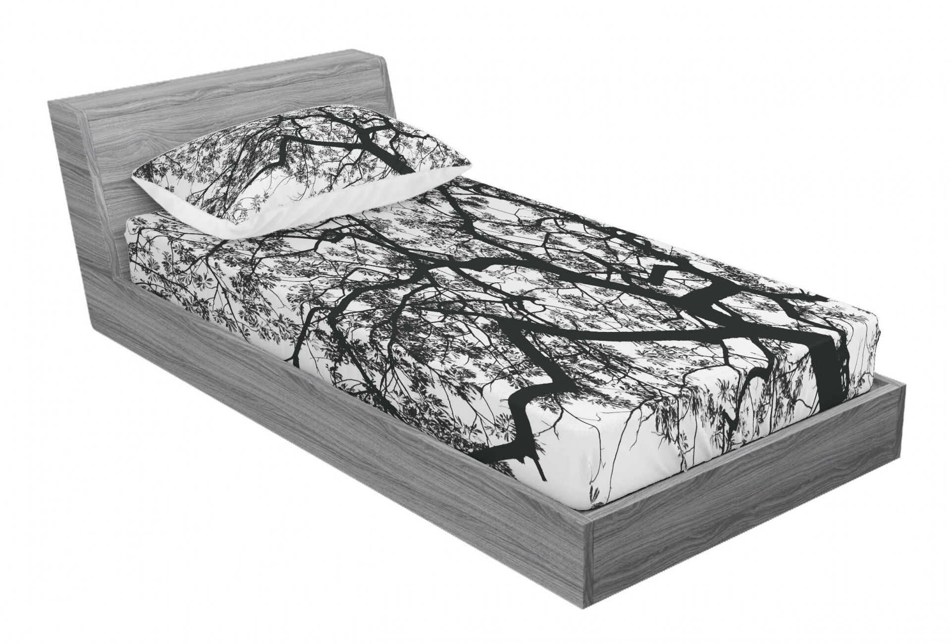 Forest Tree Branches Modern Spooky Horror Movie Themed Sheet Set