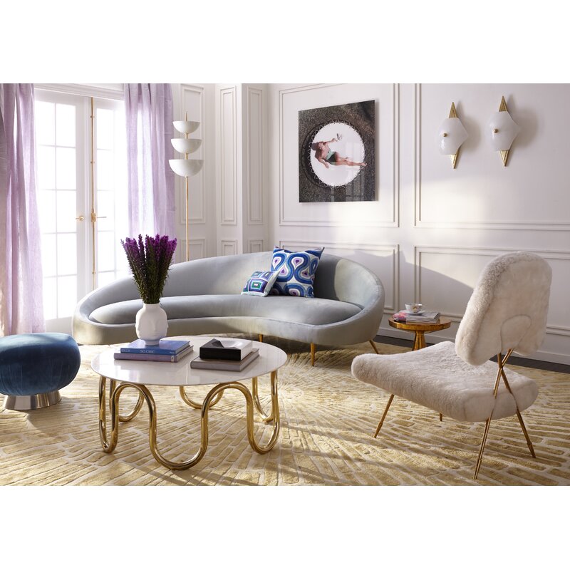 Jonathan Adler Ether Curved Sofa | Perigold