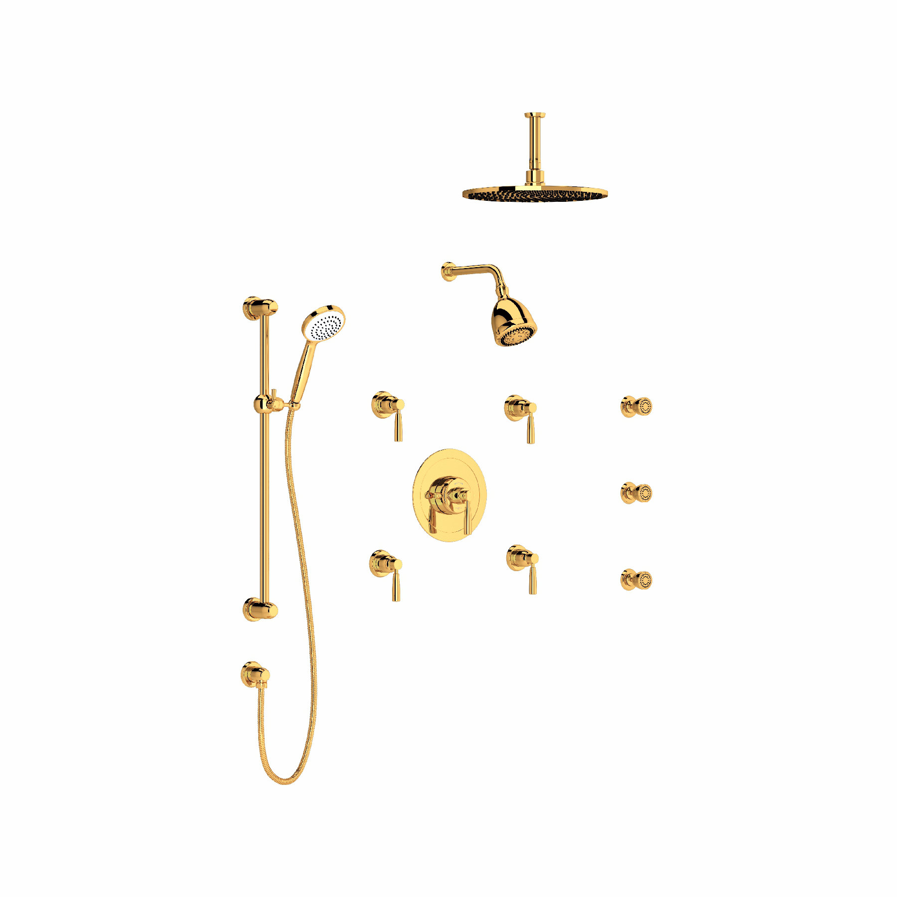 House of Rohl Holborn MultiFunction System PressureBalanced Shower