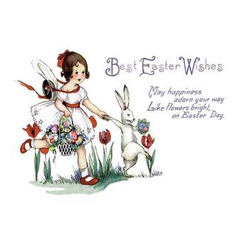 Best Easter Wishes Painting Print - Easter Wall Decorations