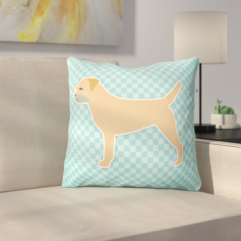Red Barrel Studio Border Terrier Indoor Outdoor Throw Pillow Wayfair