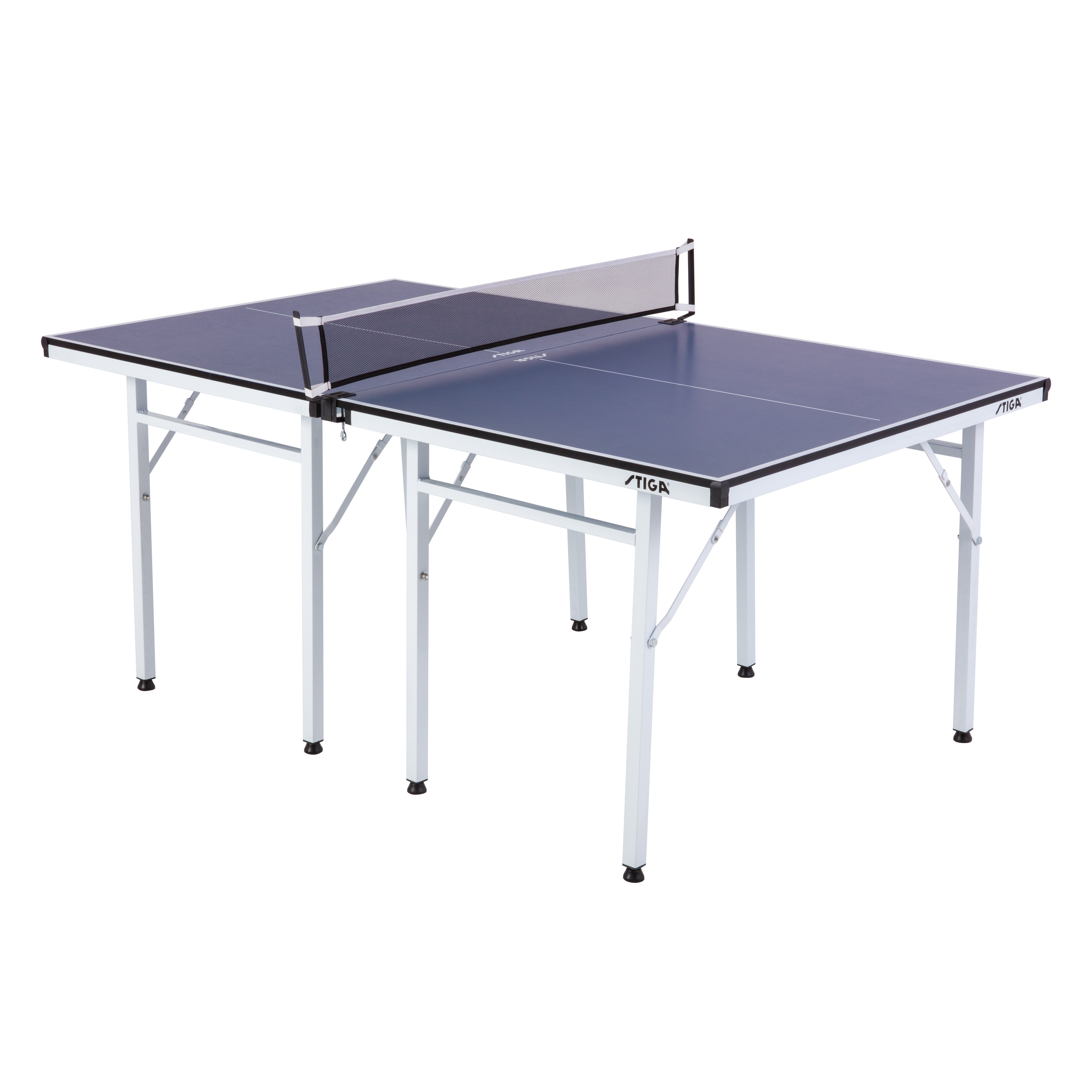 Dione Indoor Table Tennis Table S400i School Sport Compact Full Size Foldable Ping Pong Easy Assembly Grey 70KG