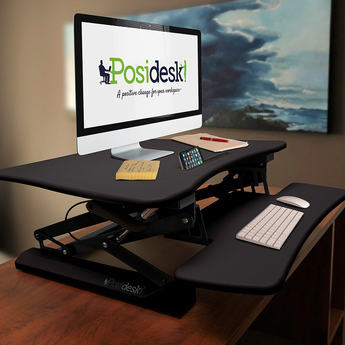 Symple Stuff Posidesk 5 9 H X 28 7 W Standing Desk Conversion