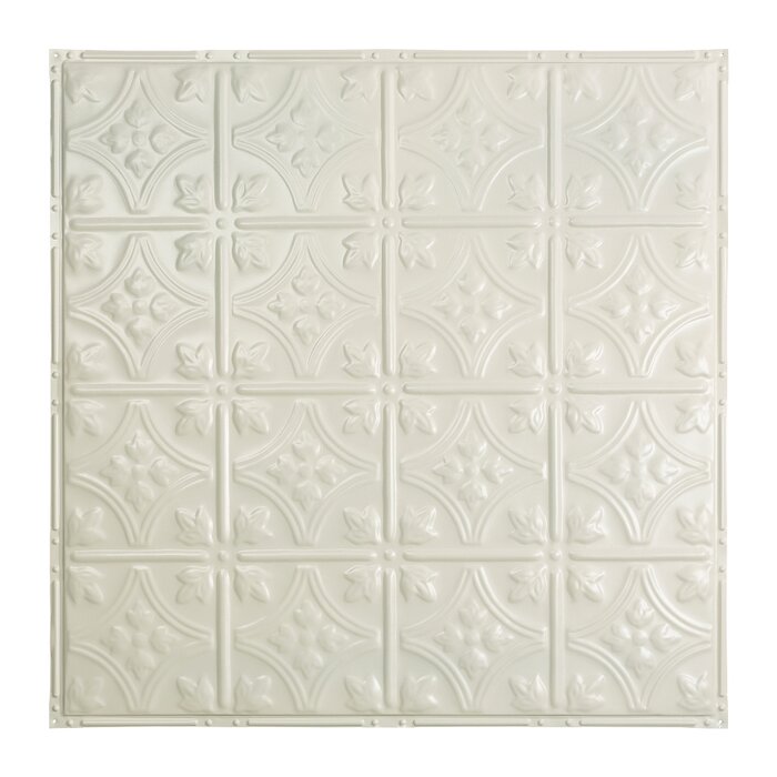 Hamilton 2 Ft X 2 Ft Nail Up Ceiling Tile In Antique White