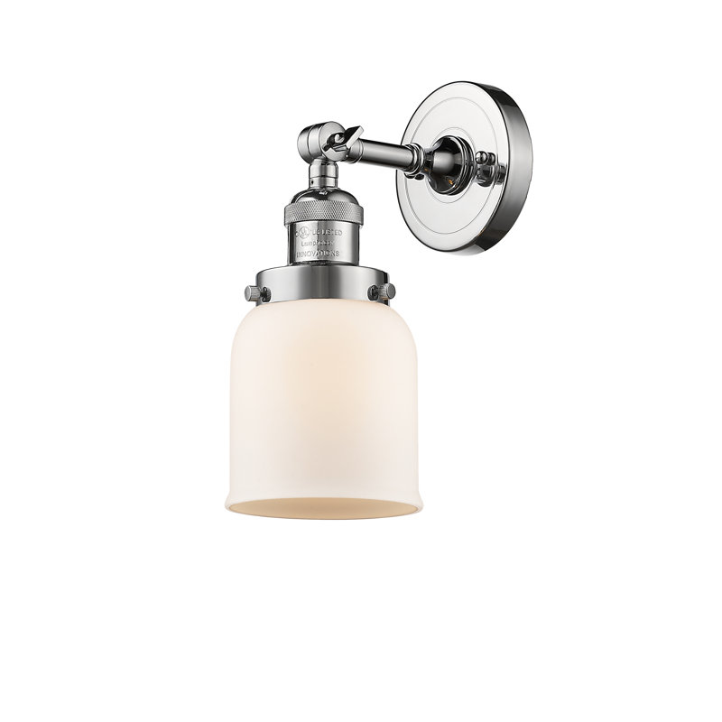 Ebern Designs Fullerton Glass All 1 Light Armed Sconce Wayfair