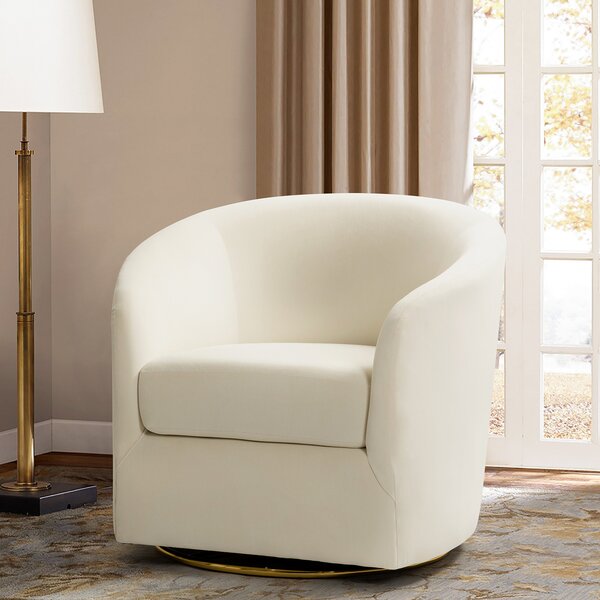 small velvet swivel chair