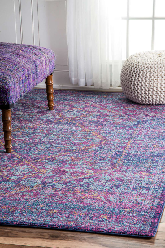 Mistana Daveney Purple Area Rug Reviews Wayfair Daveney Purple Area Rug