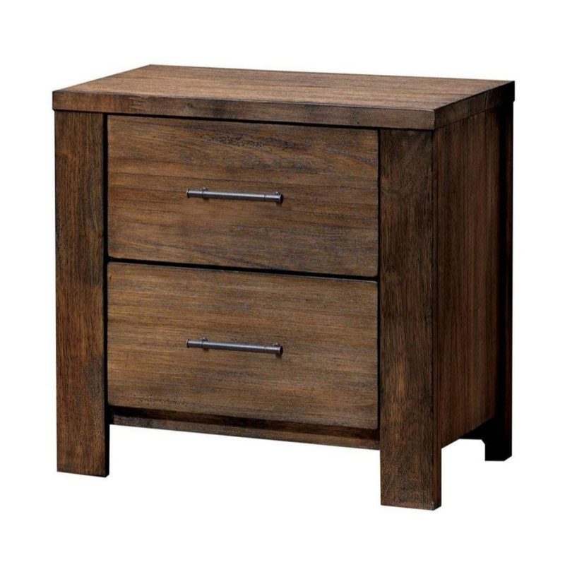 Foundry Select Armetta 2 Drawer Solid Wood Nightstand In Oak Wayfair
