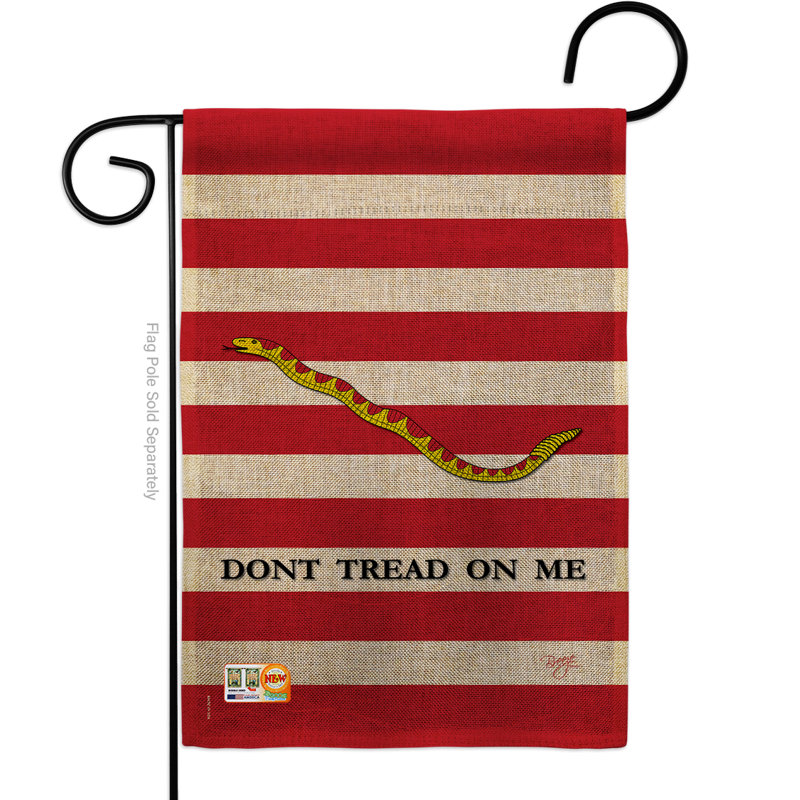 Breeze Decor 1st U S Jack 2 Sided Burlap 18 5 X 13 In Garden