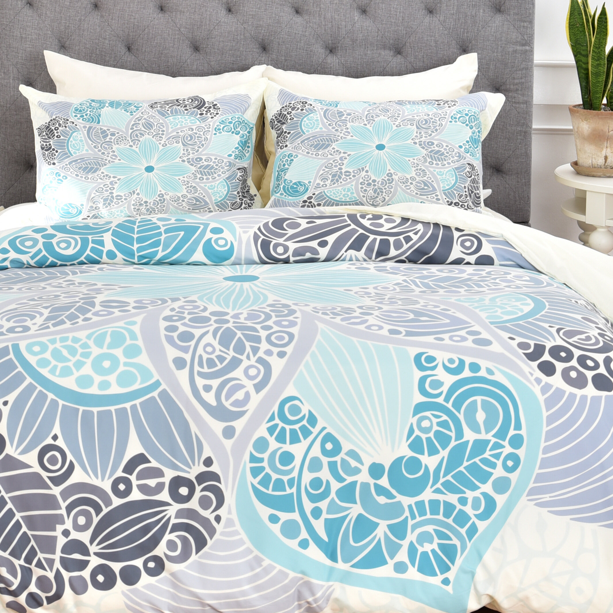 East Urban Home Petunia Mandala Duvet Cover Wayfair