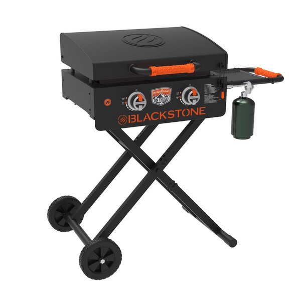 2 Adjustable Burners Black Tailgating or Picnicking For Outdoor Cooking While Camping Blackstone Tabletop Grill Propane Fueled Rear Grease Trap 22 Inch Portable Gas Griddle 