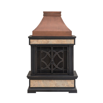 Outdoor Wood Burning Fireplace | Wayfair Outdoor Wood Burning Fireplace | Wayfair on Quillen Steel Wood Burning Outdoor Fireplace id=92144