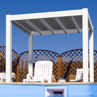 Go to store & view more images Ios Modern 10 Ft. W x 10 Ft. D Vinyl Pergola by Modern Pergola Kits