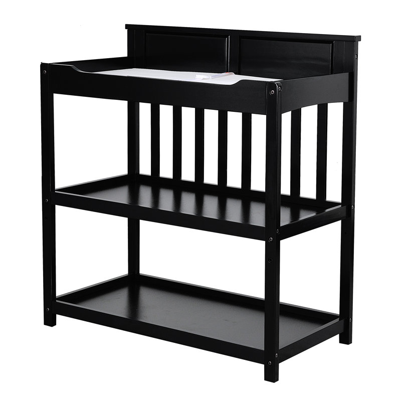 black changing table