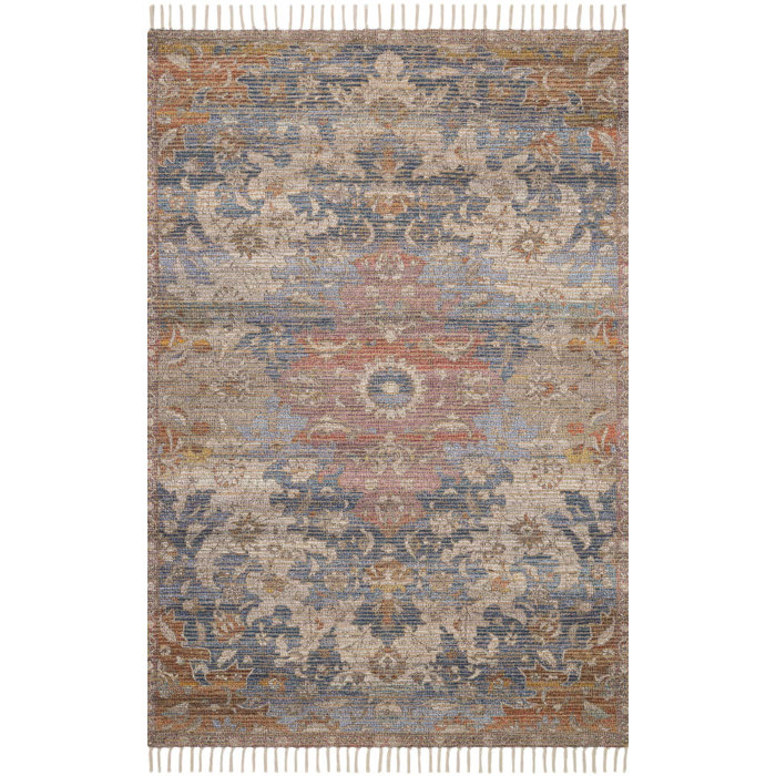 Cornelia Hand Knotted Denim Area Rug Cornelia Hand Knotted Denim Area Rug