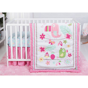 Tropical Baby Bedding Set Wayfair Dominika Tropical Tweets 3 Piece Crib Bedding Set