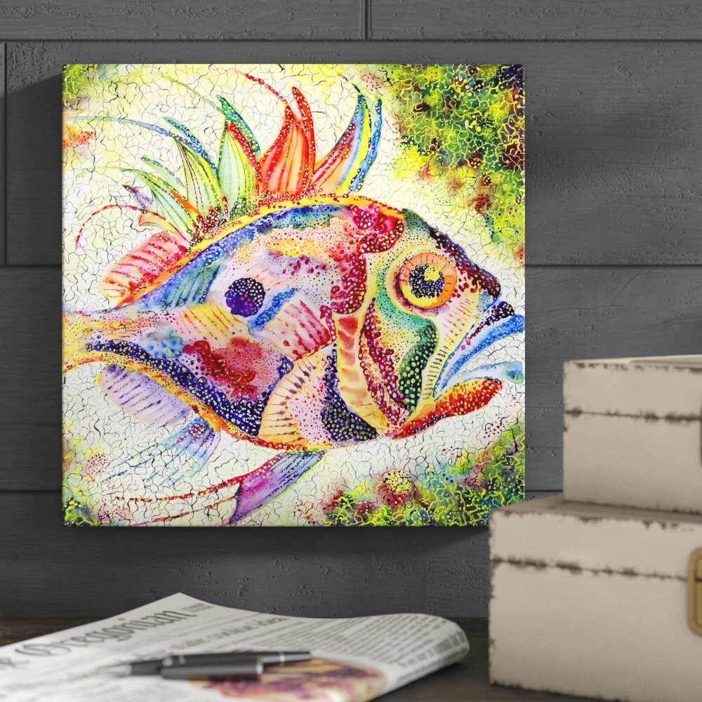 Fish by Arkhipova Svetlana - Unframed Painting Print on Canvas