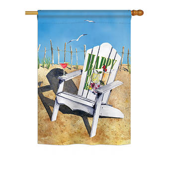 Breeze Decor Summer U Initial 2 Sided Polyester 40 X 28 In House Flag Wayfair