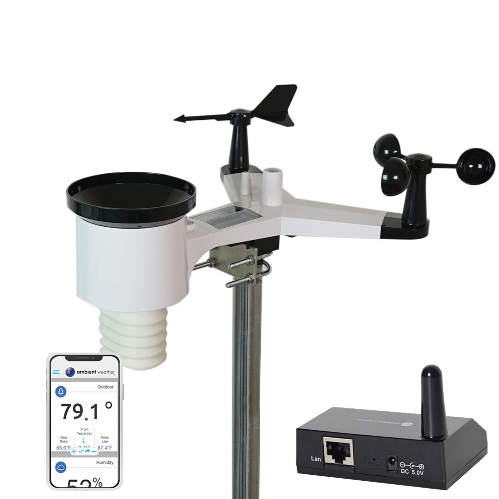 Ambient Weather Smart Wireless Weather Station with Remote Monitoring ...