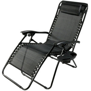 Annie Oversized Zero Gravity Chair with Pillow and Cup Holder