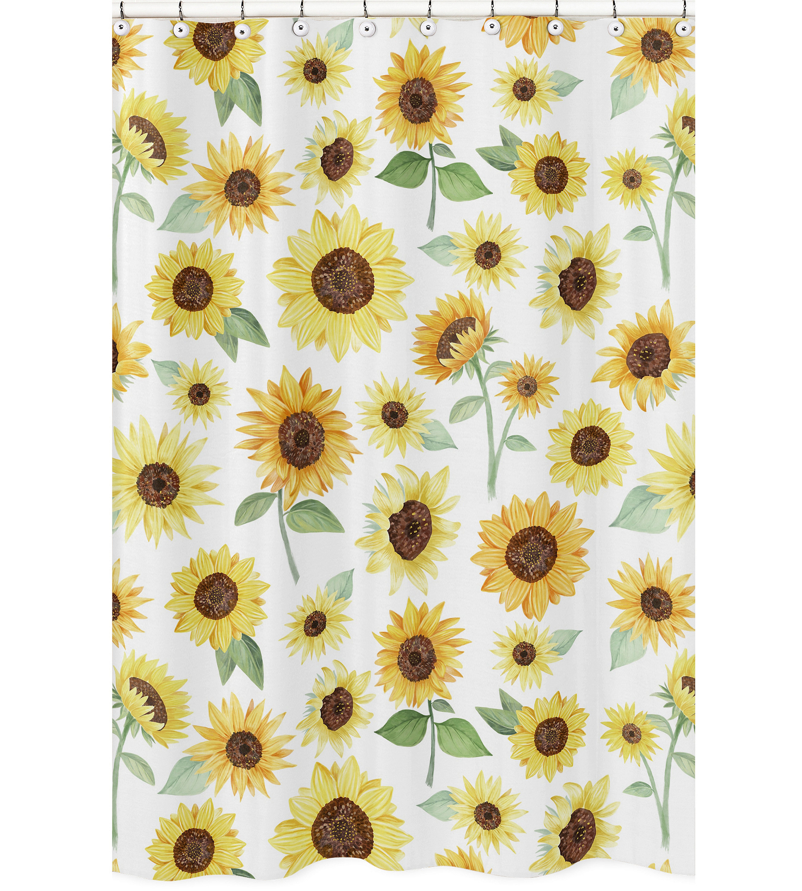 Sweet Jojo Designs Sunflower Floral Single Shower Curtain Wayfair
