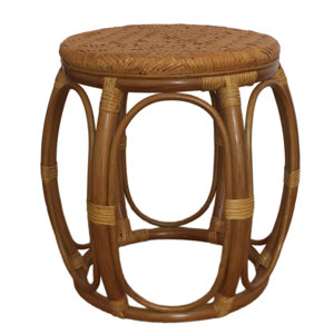 Larry Rattan Wicker Garden Stool