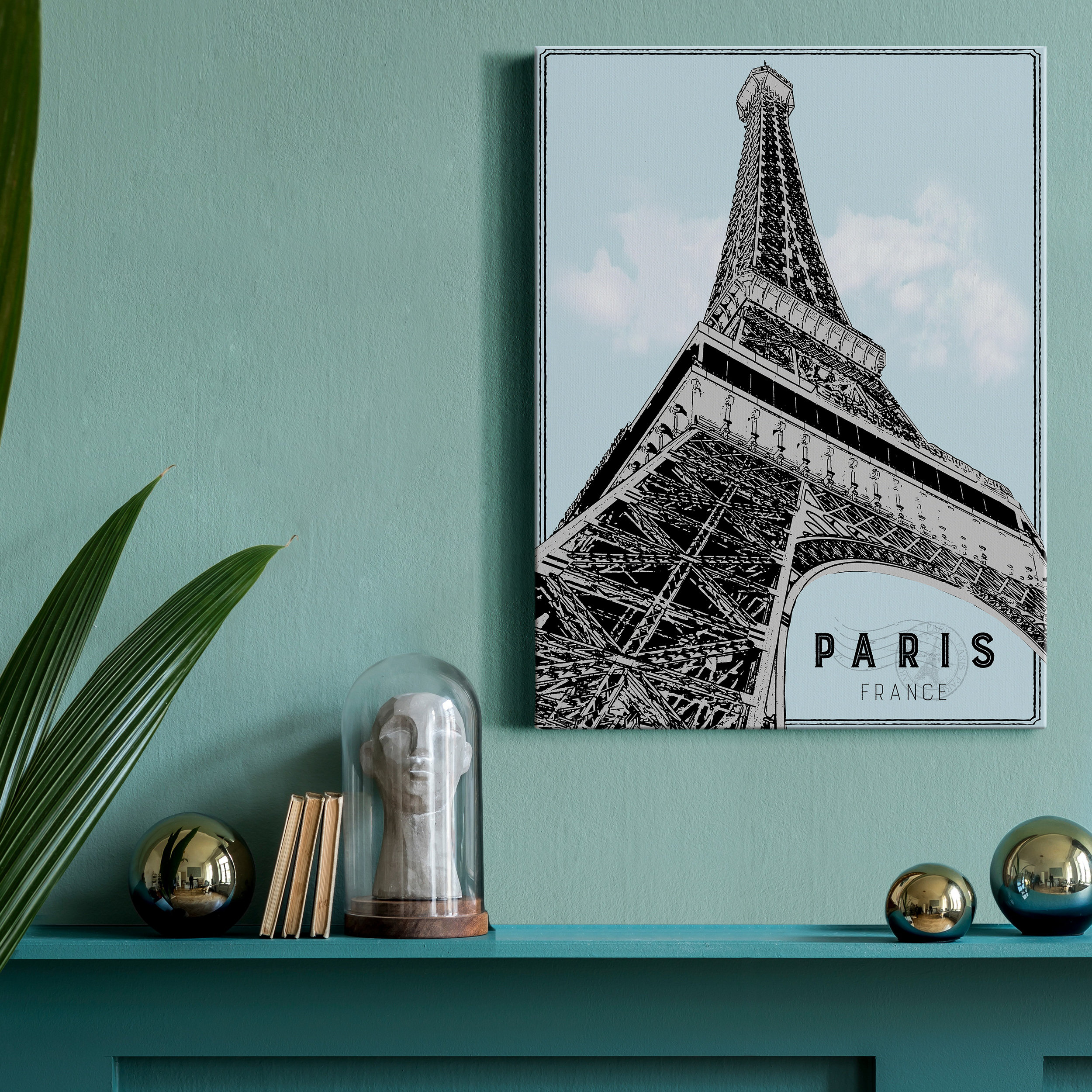 Ophelia & Co. Mid Modern Paris Wrapped Canvas Graphic Art Wayfair