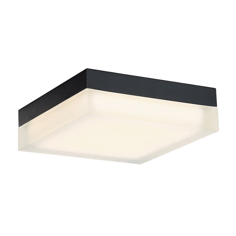 Modern Forms Matrix 1 Light Simple Square Rectangle Led Flush Mount Reviews Wayfair