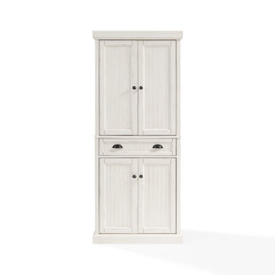 Pantry Cabinets Joss Main Quickview Distressed Black White