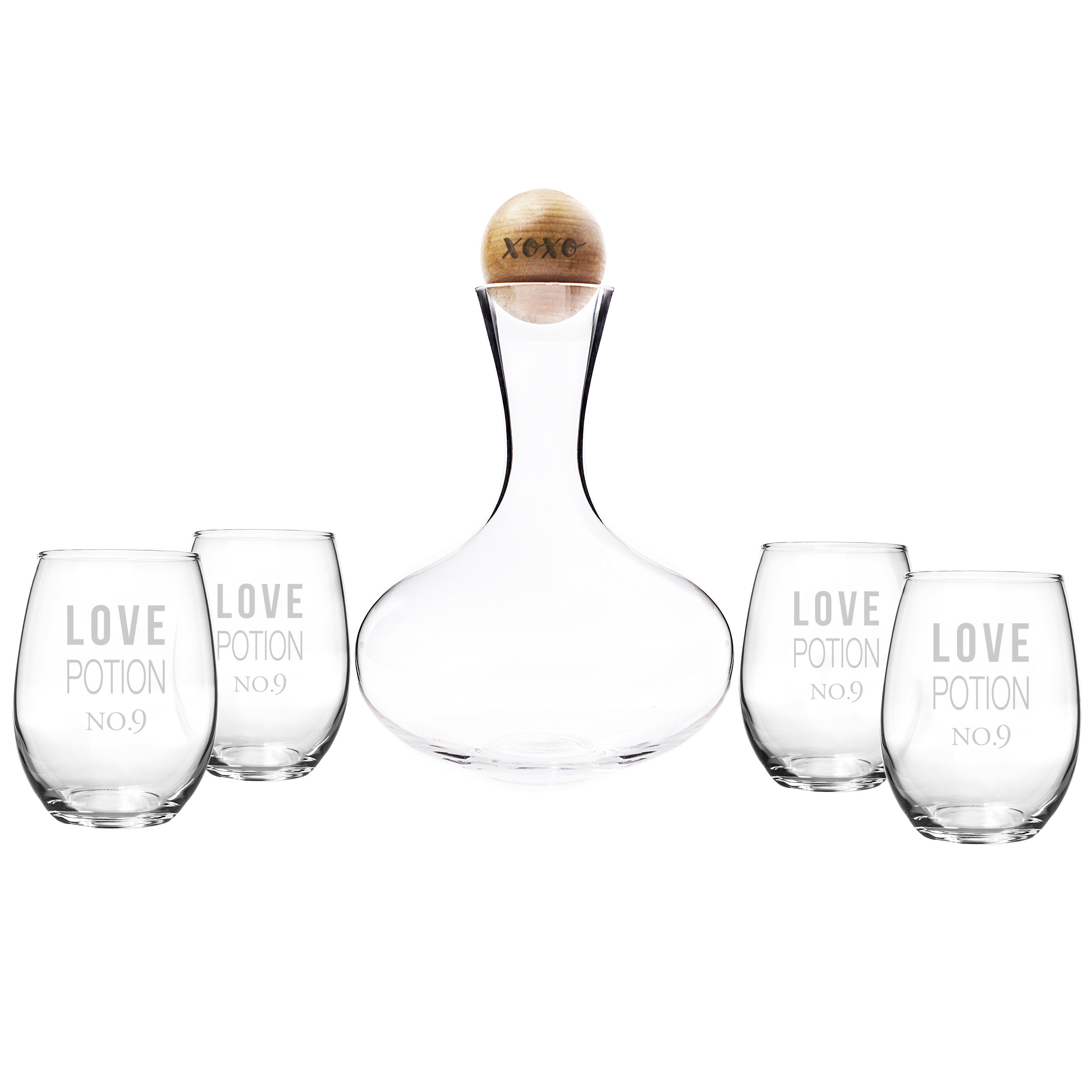 Cathys Concepts 5 Piece Wine Decanter Set Wayfair