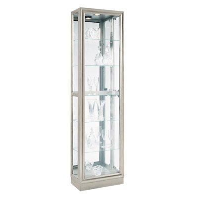 Darby Home Co Nancy Lighted Curio Cabinet Color Platinumclear