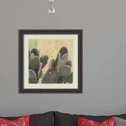 Brayden Studio Desert Dreams Ii Cactus Picture Frame Print Wayfair