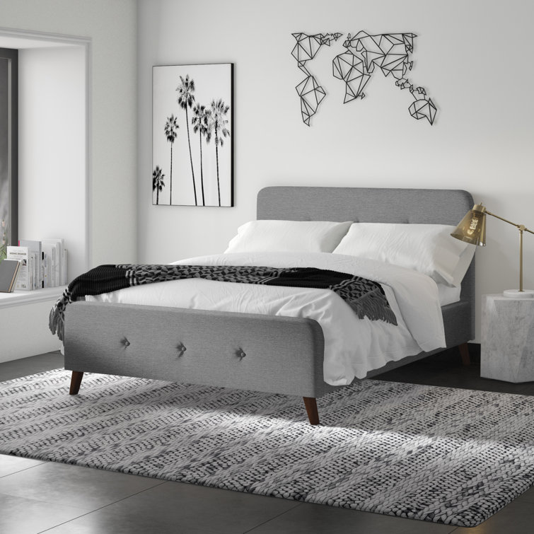 Mercury Row Teen Shuffler 0 Tufted Upholstered Low Profile Platform Bed Reviews Wayfair